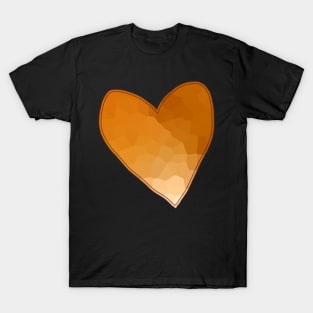 Gold Mosaic Heart T-Shirt